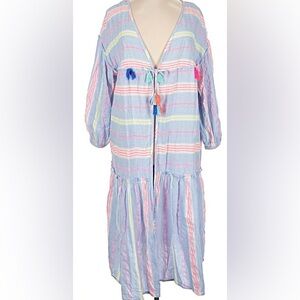 Vineyard Vines Womens Beachy Stripe Cover Up Dress XL